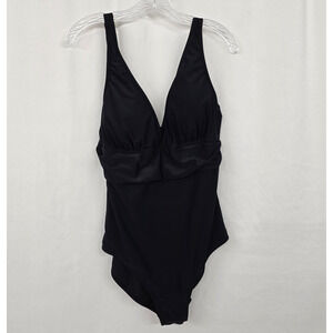 EoMenie One Piece Swimsuit Women's XL Black Built-In Padded Bra